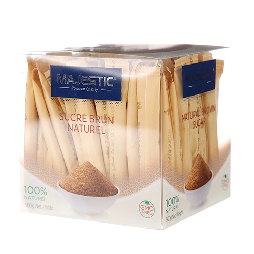 Majestic Demerara Natural Brown Sugar Sticks, 500g