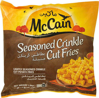 Mccain Seasoned Wavy Crinkle Cut French Fries 1.5 Kg