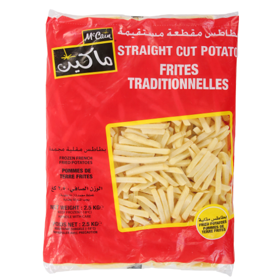 Mccain Family Pack 9x9 mm Fries 2.5 Kg