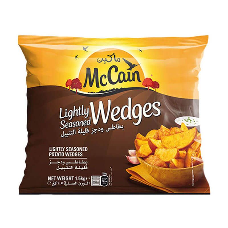 Mccain Lightly Seasoned Potato Wedges 1.5 Kg