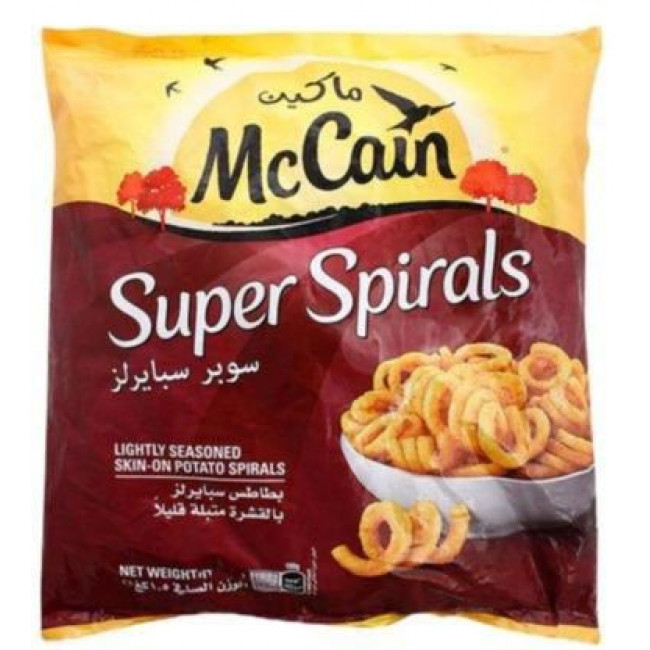 Mccain Seasoned Spirals Slightly Fries 1.5Kg