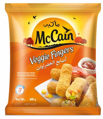 Mccain Vegetable Fingers With Indian Spices 400G