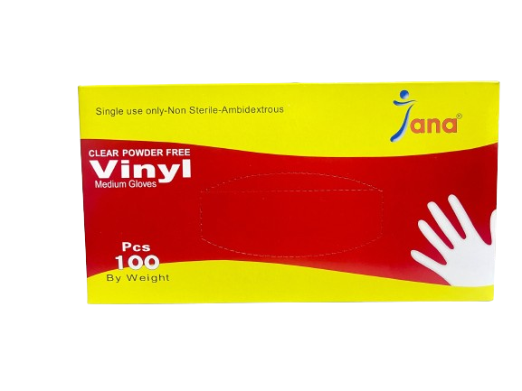 Medium Vinyl Gloves Powdered Free