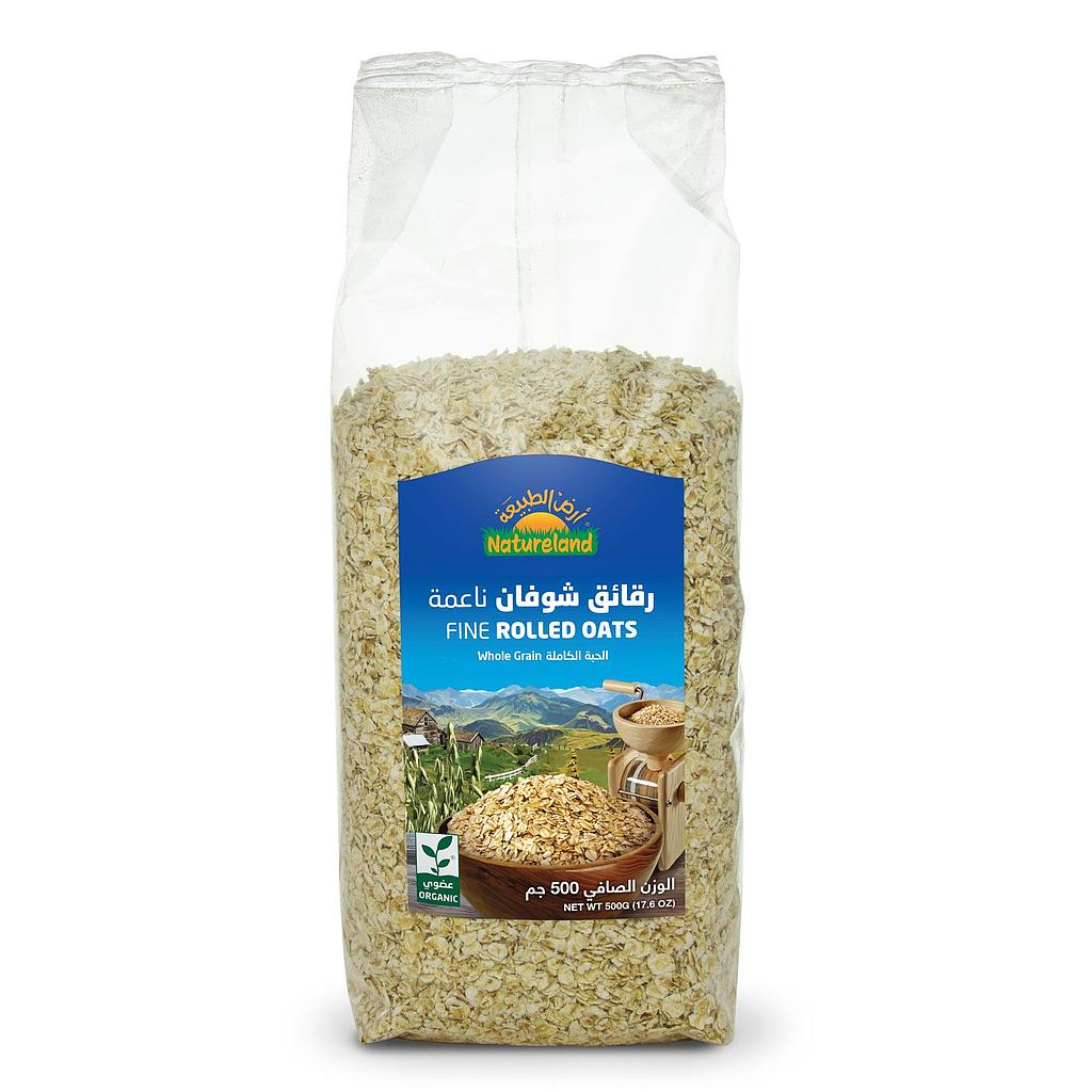 Natureland Organic Fine Rolled Oats 500 Gm