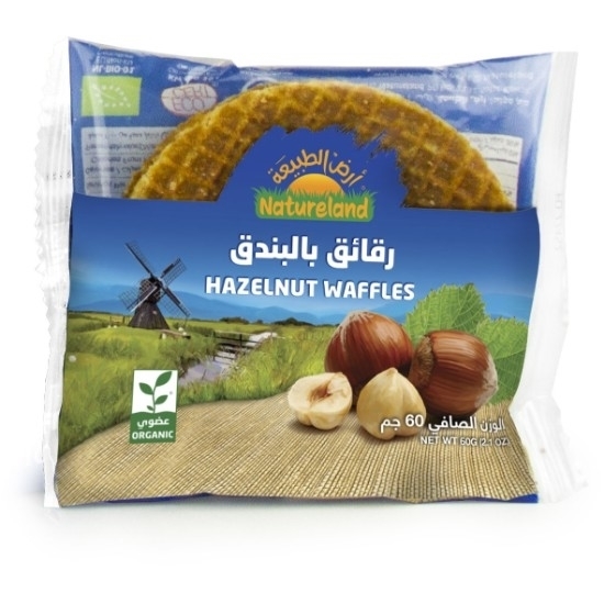 Natureland Hazelnut Waffles 60 g