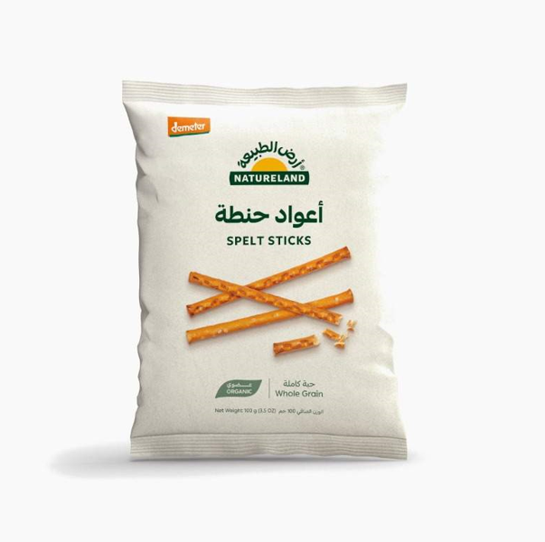 Natureland Organic Spelt Sticks 100 Gm