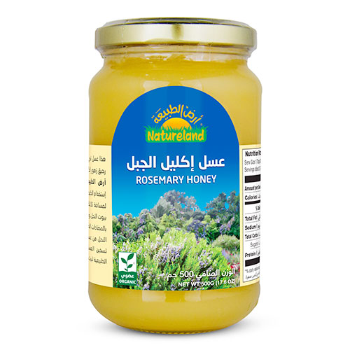 Natureland Organic Honey Rosemary 500 g