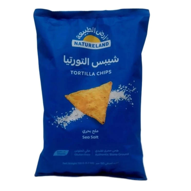 Natureland Sea Salt Tortilla Chips 150 g