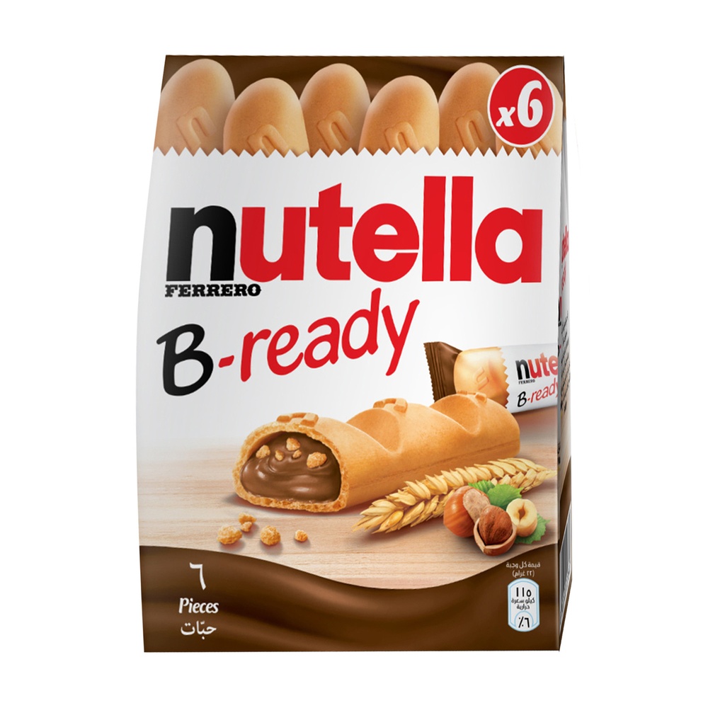 Nutella Be Ready 132 Gm (6 Pcs)