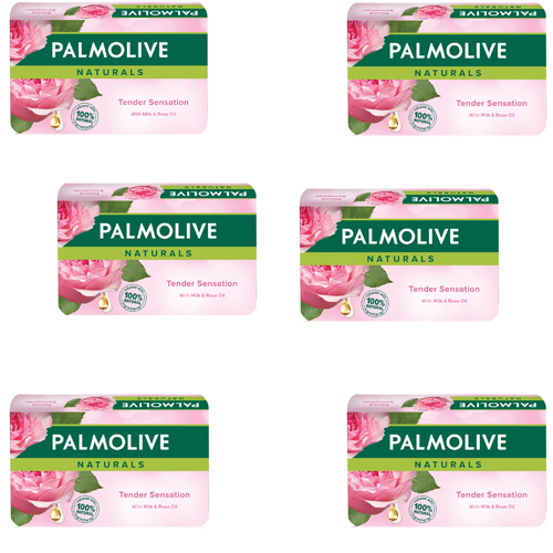 Palmolive Tender Sensation Soap Bar with Milk and Rose Oil, 120g