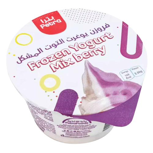 Petra Mixed Berry & Plain Frozen Yogurt Cup 150ml