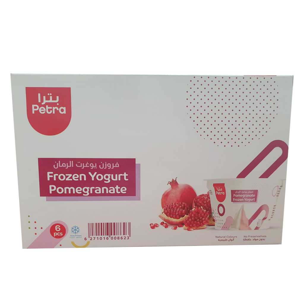 Petra Frozen Yougurt Pomegrante 150Ml 6Pcs