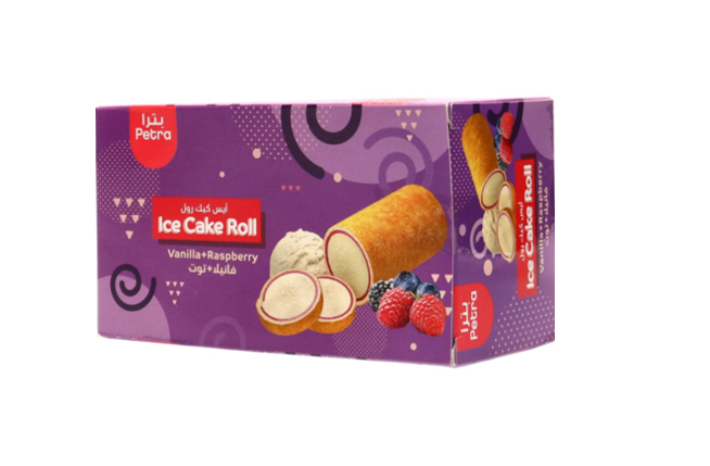 Petra Raspberry Vanilla Ice Cake Roll 250 g