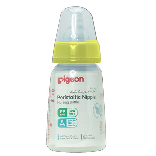 Pigeon 120ml Silicone Feeding Bottle with Peristaltic Nipple - BPA free