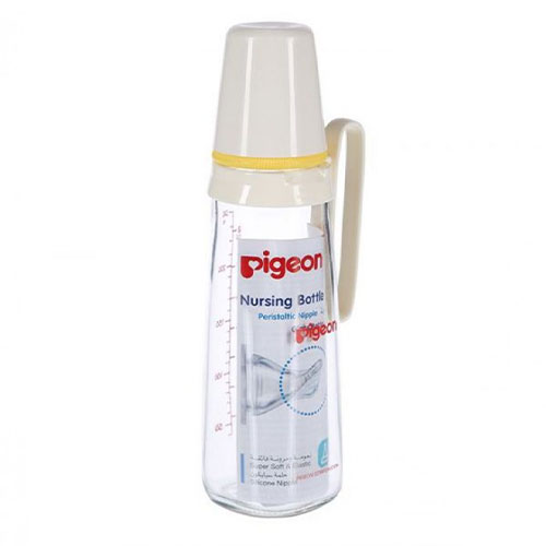 Pigeon Nurser Bottle with Handle Glass, 240ml