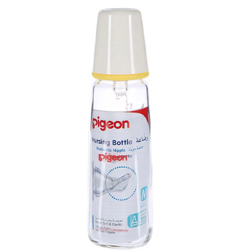 Pigeon Slim Neck Glass Bottle White Cap 200 ml