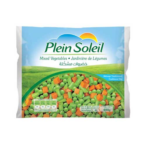 Plein Soleil Frozen Mixed Vegetables 400g