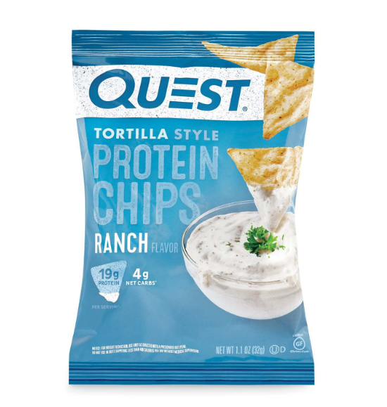 Quest Ranch Flavor Tortilla Style Protein Chips, 32g