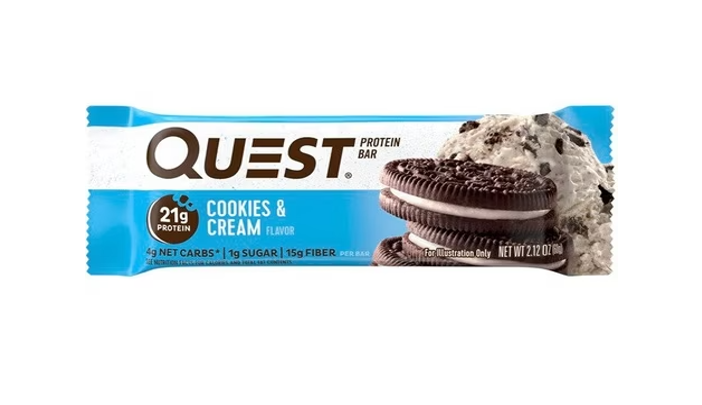 Quest Cookies & Cream Flavored Protein Bar, 60g