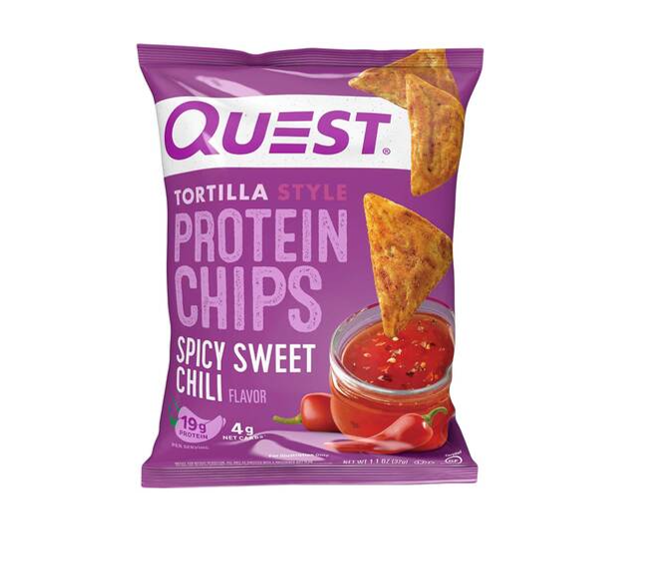 Quest Spicy Sweet Chili Flavor Tortilla Style Protein Chips, 32g