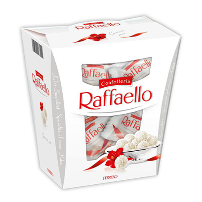 Raffaello Coconut and Almond Pralines Gift Box (15 Pieces), 150g