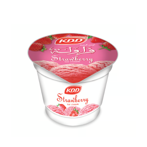 Kdd Strawberry Ice Cream Cup 100 ml