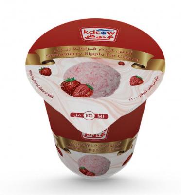 Kdcow Strawberry Ripple Ice Cream (Cup)