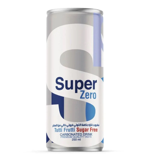 Super Tutti Frutti Sugar Free Carbonated Drink, 250ml