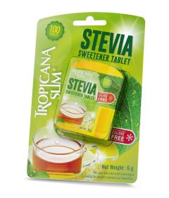 Tropicana Slim Stevia Sweetener Tablet Calorie Free 18 G