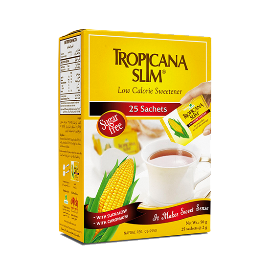 Tropicana Sweetener Slim Low Calorie, 25 Sachets