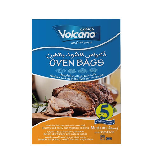 Volcano Medium Oven Bags, 5 Pieces