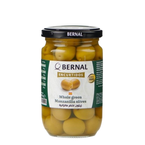 Bernal Whole Green Manzanilla Olives, 300g