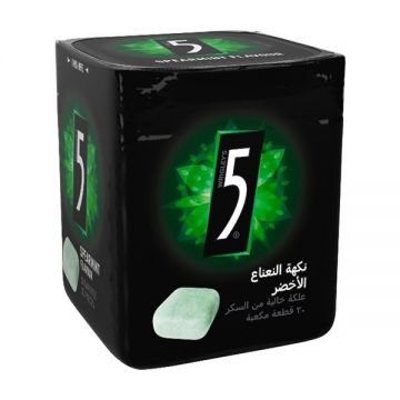 Five Gum Spearmint Bottle, 30pcs