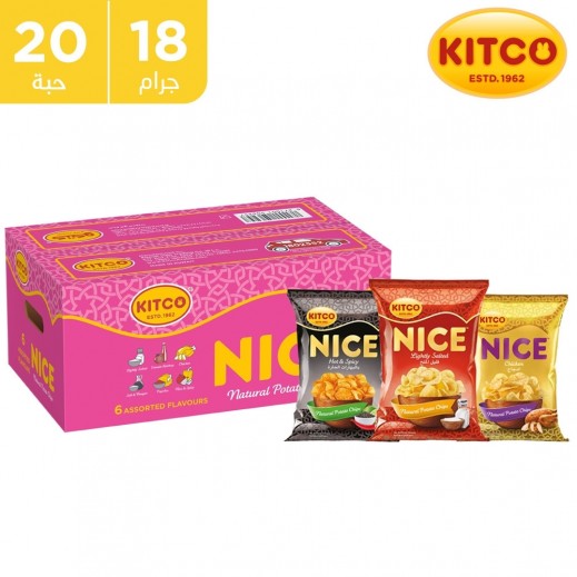 Kitco Nice Mini Chips Carton Assorted 20 x 22 g