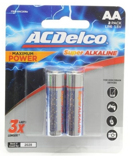 ACDelco Alkaline AA2 Battery 2 pcs