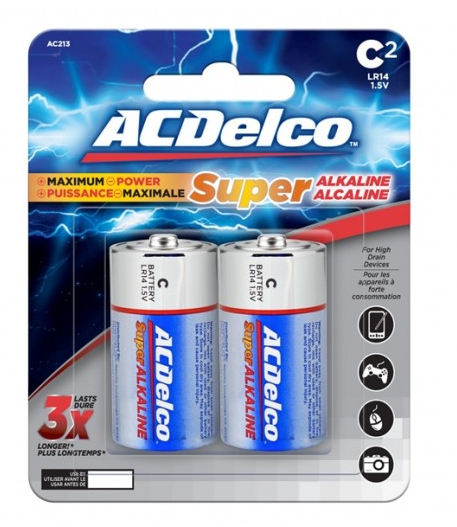 ACDelco Alkaline C2 Battery 2 pc