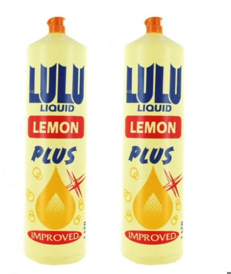 Lulu Lemon Dishwashing Liquid, 2x1L