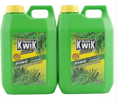 Kwik Shine Disinfectant With Pine Special Offer 2.5 L x 2 Pcs