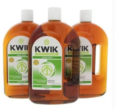 Kwik Antiseptic Disinfectant 3 x 750 ml