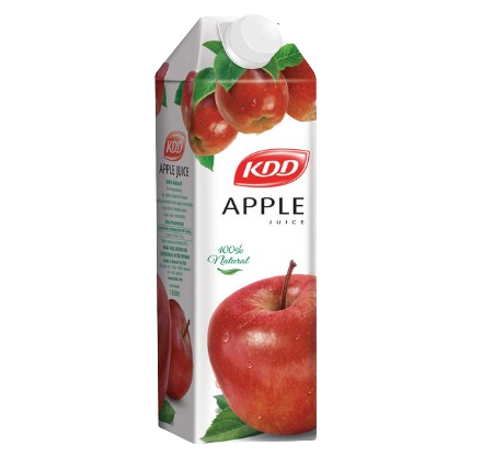 Kdd Natural Apple Juice, 1L