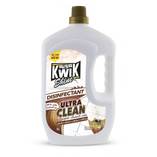 Kwik Shine Disinfectant Ultra Clean Bokhour 3 L
