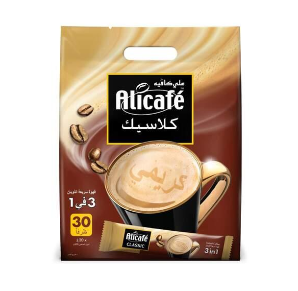 Ali Cafe 3 in 1 Classic Coffee, 30x20 Gm