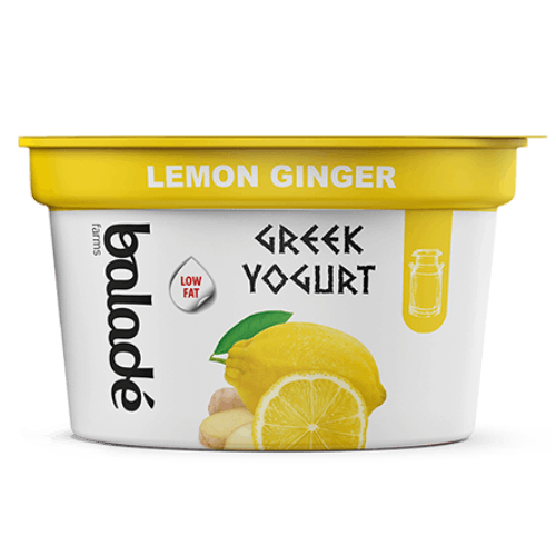 Balade Greek Yogurt Low Fat Lemon Ginger 180G