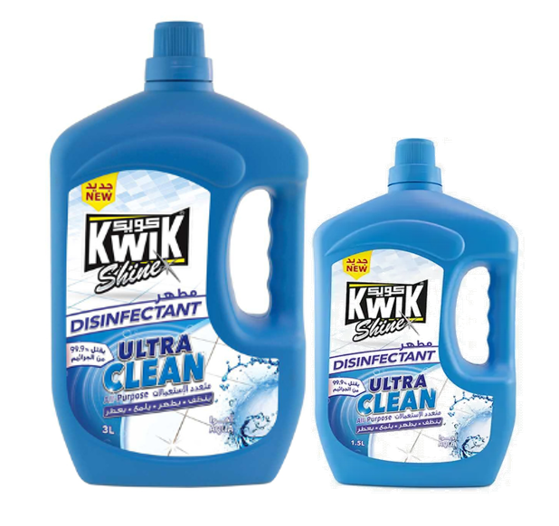 Kwik - Disinfectant Ultra Aqua 3 Liter + 1.5 Liter Free