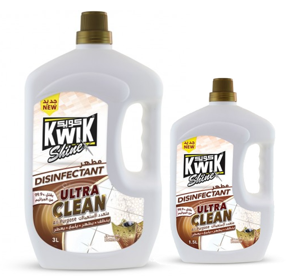 Kwik - Disinfectant Ultra Bakhour3 Liter + 1.5 Liter Free