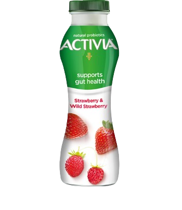 Activia Yoghurt Go Strawberry & Wild Strawberry, 180ml