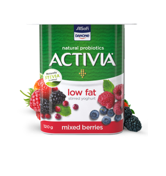 Activia Low Fat Mixed Berries Stirred Yoghurt 120 G