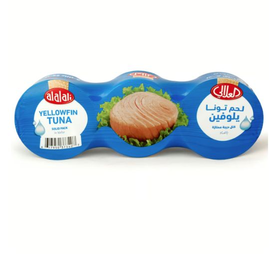 Al Alali Yellowfin Tuna in Water, 3x170g