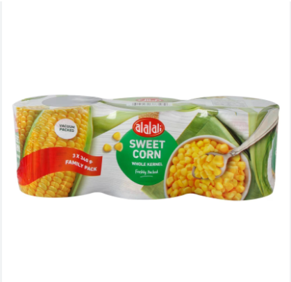 Alali Vacuum Corn Family Pack, 3x340g