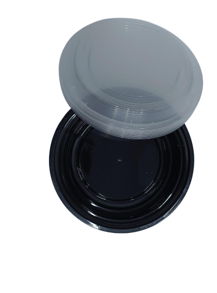 Black Round Container 24 Oz